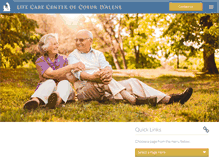 Tablet Screenshot of lifecarecenterofcoeurdalene.com